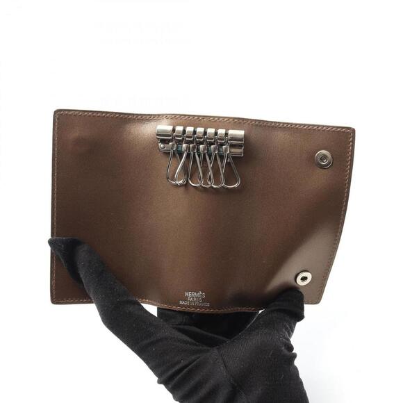 HERMES Brown Leather Key Case - Picture 3 of 8